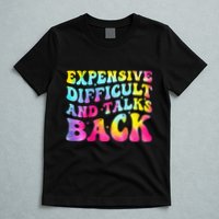 Expensive Difficult and Talks Back Groovy Mothers' Day T-Shirt