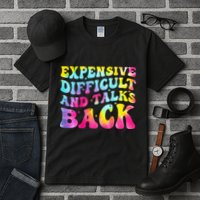 Expensive Difficult and Talks Back Groovy Mothers' Day Tall T-Shirt