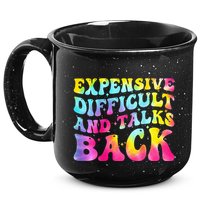 Expensive Difficult and Talks Back Groovy Mothers' Day 15oz Campfire Ceramic Mug