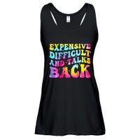 Expensive Difficult and Talks Back Groovy Mothers' Day Ladies Essential Flowy Tank