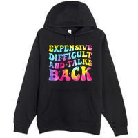 Expensive Difficult and Talks Back Groovy Mothers' Day Premium Pullover Hoodie