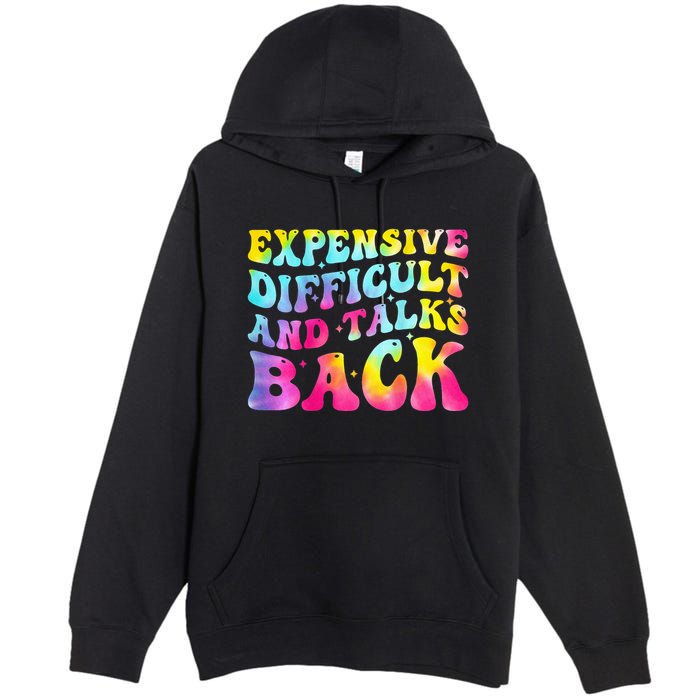 Expensive Difficult and Talks Back Groovy Mothers' Day Premium Pullover Hoodie