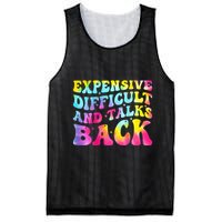 Expensive Difficult and Talks Back Groovy Mothers' Day Mesh Reversible Basketball Jersey Tank
