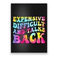 Expensive Difficult and Talks Back Groovy Mothers' Day Poster