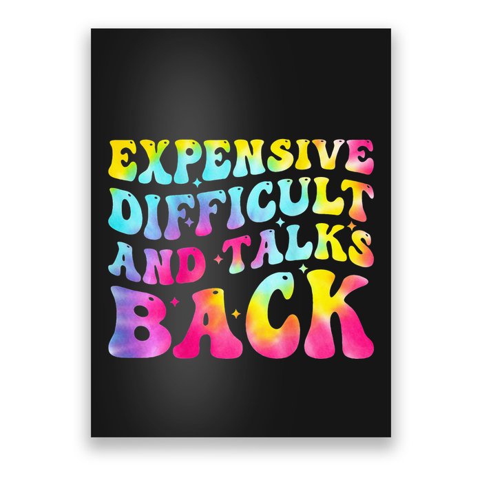 Expensive Difficult and Talks Back Groovy Mothers' Day Poster