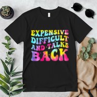 Expensive Difficult and Talks Back Groovy Mothers' Day Premium T-Shirt