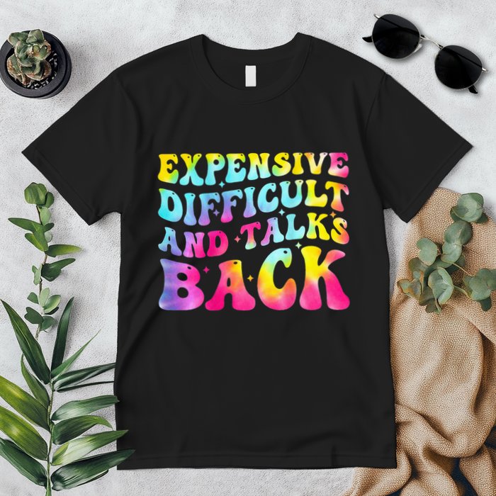 Expensive Difficult and Talks Back Groovy Mothers' Day Premium T-Shirt