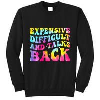 Expensive Difficult and Talks Back Groovy Mothers' Day Tall Sweatshirt