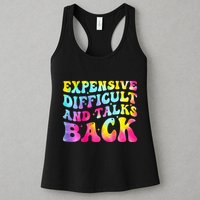 Expensive Difficult and Talks Back Groovy Mothers' Day Womens Tank Top