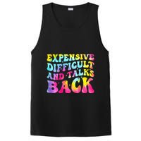 Expensive Difficult and Talks Back Groovy Mothers' Day PosiCharge Competitor Tank