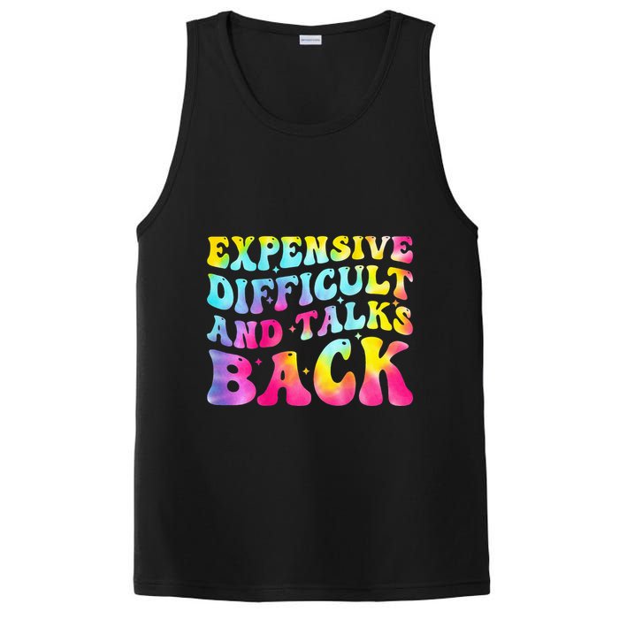 Expensive Difficult and Talks Back Groovy Mothers' Day PosiCharge Competitor Tank
