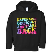 Expensive Difficult and Talks Back Groovy Mothers' Day Toddler Hoodie