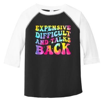 Expensive Difficult and Talks Back Groovy Mothers' Day Toddler Fine Jersey T-Shirt