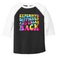 Expensive Difficult and Talks Back Groovy Mothers' Day Toddler Fine Jersey T-Shirt