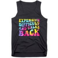Expensive Difficult and Talks Back Groovy Mothers' Day Tank Top