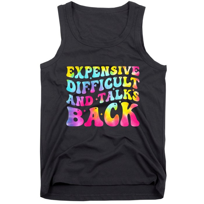 Expensive Difficult and Talks Back Groovy Mothers' Day Tank Top