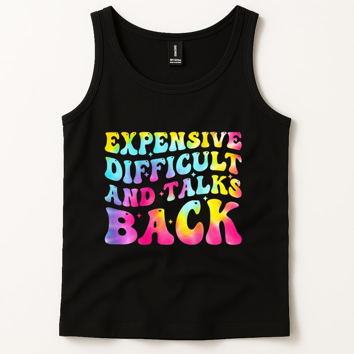 Expensive Difficult and Talks Back Groovy Mothers' Day Tank Top