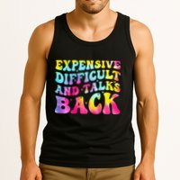Expensive Difficult and Talks Back Groovy Mothers' Day Tank Top