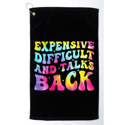 Expensive Difficult and Talks Back Groovy Mothers' Day Golf Towel