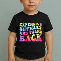 Expensive Difficult and Talks Back Groovy Mothers' Day Toddler T-Shirt