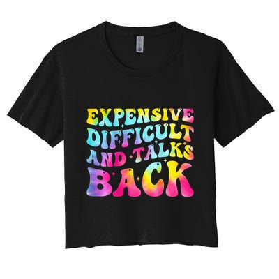 Expensive Difficult and Talks Back Groovy Mothers' Day Crop Top