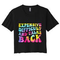 Expensive Difficult and Talks Back Groovy Mothers' Day Crop Top