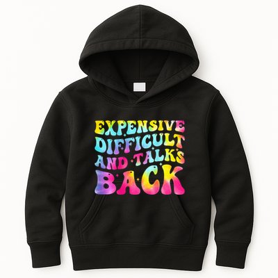 Expensive Difficult and Talks Back Groovy Mothers' Day Kids Hoodie