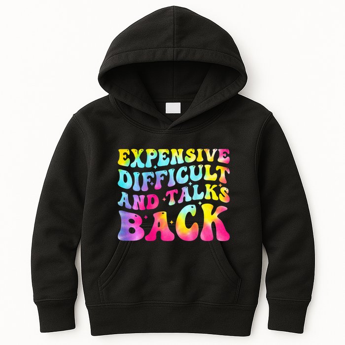 Expensive Difficult and Talks Back Groovy Mothers' Day Kids Hoodie