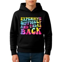 Expensive Difficult and Talks Back Groovy Mothers' Day Kids Hoodie