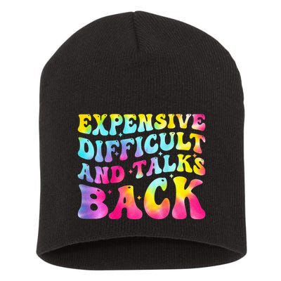 Expensive Difficult and Talks Back Groovy Mothers' Day Short Acrylic Beanie