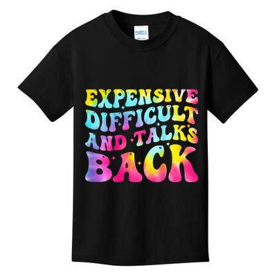 Expensive Difficult and Talks Back Groovy Mothers' Day Kids T-Shirt
