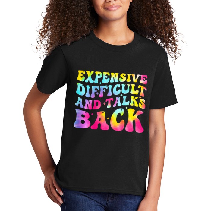 Expensive Difficult and Talks Back Groovy Mothers' Day Kids T-Shirt