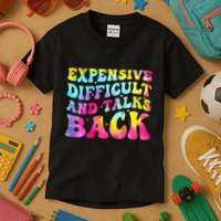 Expensive Difficult and Talks Back Groovy Mothers' Day Kids T-Shirt