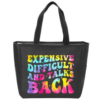 Expensive Difficult and Talks Back Groovy Mothers' Day Zip Tote Bag