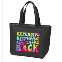 Expensive Difficult and Talks Back Groovy Mothers' Day Zip Tote Bag