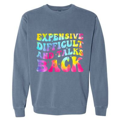 Expensive Difficult and Talks Back Groovy Mothers' Day Garment-Dyed Sweatshirt