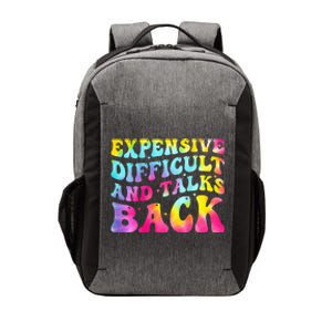 Expensive Difficult and Talks Back Groovy Mothers' Day Vector Backpack