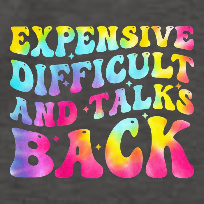 Expensive Difficult and Talks Back Groovy Mothers' Day Vector Backpack