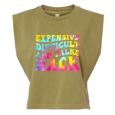 Expensive Difficult and Talks Back Groovy Mothers' Day Garment-Dyed Women's Muscle Tee