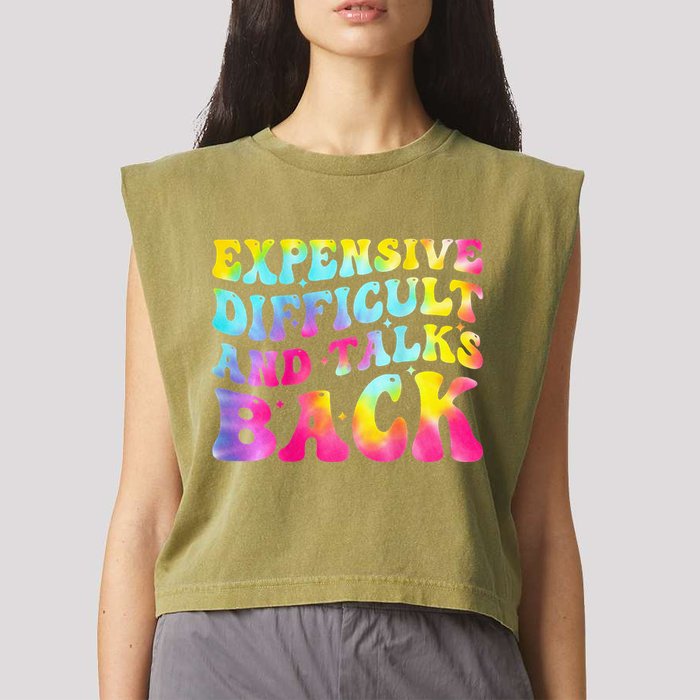 Expensive Difficult and Talks Back Groovy Mothers' Day Garment-Dyed Women's Muscle Tee