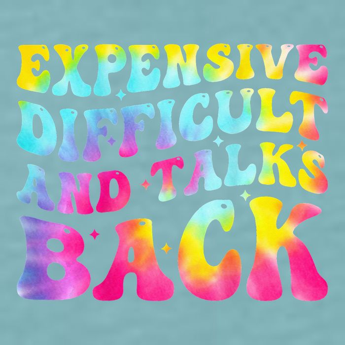 Expensive Difficult and Talks Back Groovy Mothers' Day Sueded Cloud Jersey T-Shirt