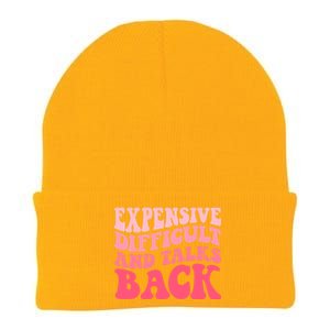 Expensive Difficult And Talks Back Mothers Day Mom Life Knit Cap Winter Beanie