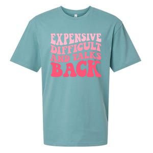 Expensive Difficult And Talks Back Mothers Day Mom Life Sueded Cloud Jersey T-Shirt