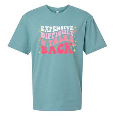 Expensive Difficult And Talks Back Mothers Day Mom Life Sueded Cloud Jersey T-Shirt