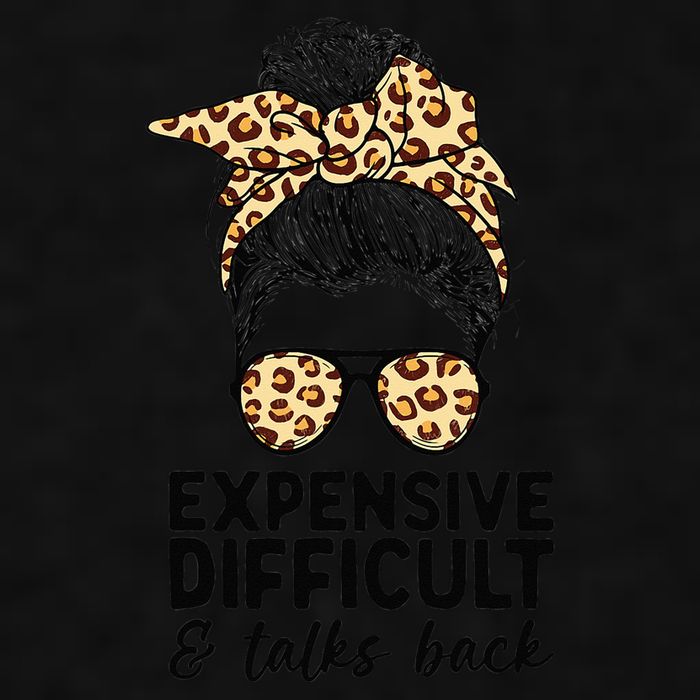 Expensive Difficult And Talks Back Messy Bun Ladies PosiCharge Tri-Blend Wicking Tank