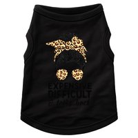 Expensive Difficult And Talks Back Messy Bun Doggie Tank