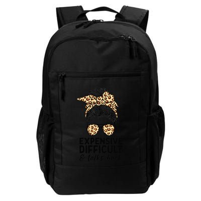 Expensive Difficult And Talks Back Messy Bun Backpack