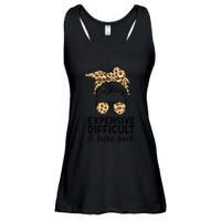 Expensive Difficult And Talks Back Messy Bun Ladies Essential Flowy Tank