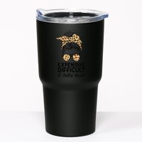 Expensive Difficult And Talks Back Messy Bun Tumbler