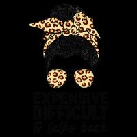 Expensive Difficult And Talks Back Messy Bun Youth Performance Sprint T-Shirt